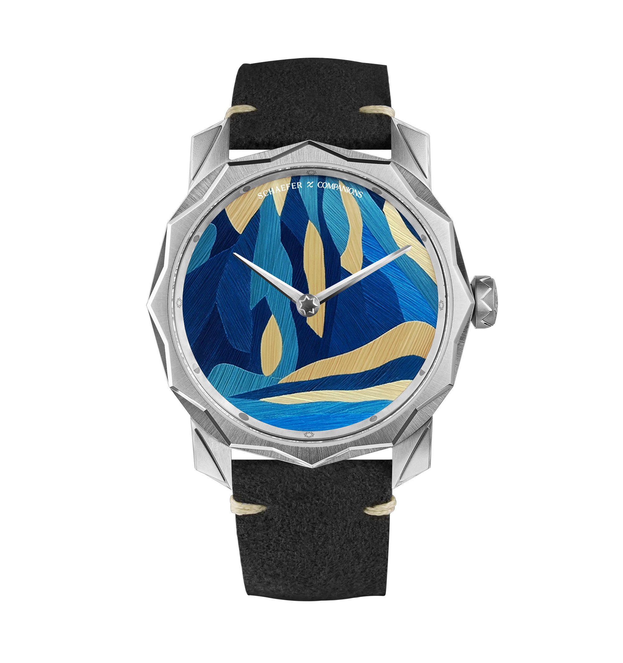 Solune Grand Art Antarctica Straw Marquetry