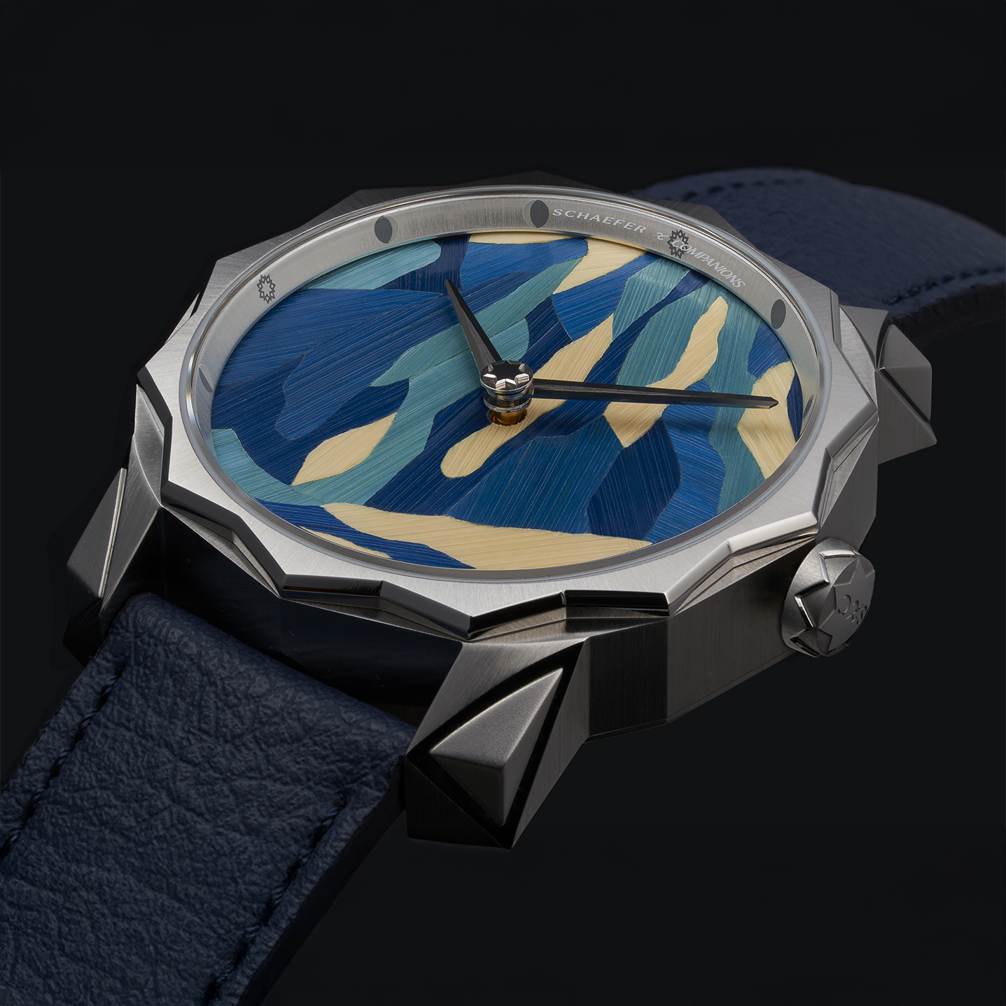 Solune Grand Art Antarctica Straw Marquetry