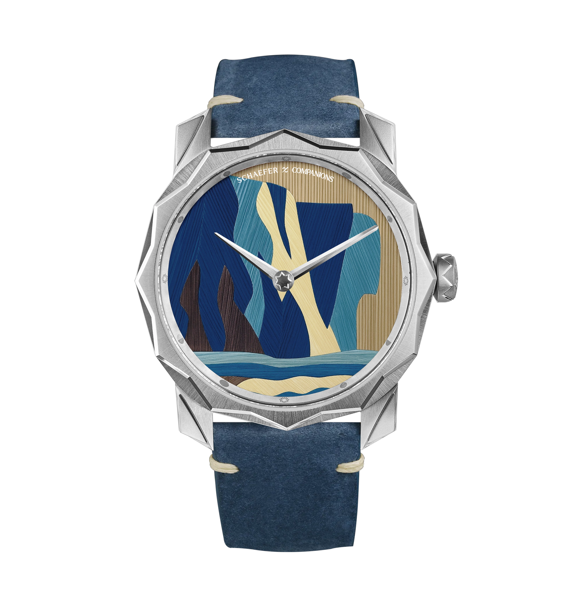 Solune Grand Art Antarctica Straw Marquetry