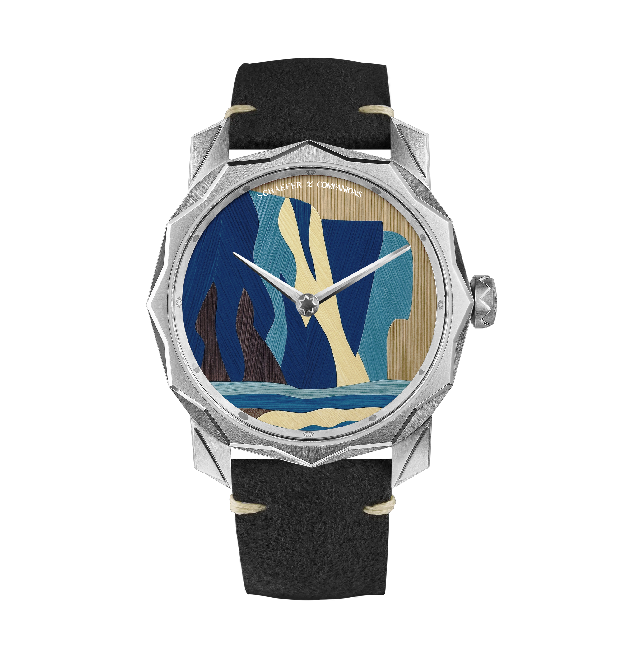 Solune Grand Art Antarctica Straw Marquetry